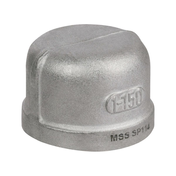 Smith-Cooper 1.5 in. FPT x 1.5 in. Dia. FPT Stainless Steel Cap 4868048 - main